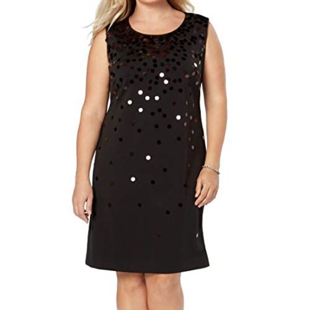 Alfani Plus Size Paillette Shift Dress